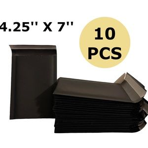 Bubble mailers 4 x 7 black 10 pcs